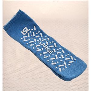 Patient Slippers Polyester / Spandex Blue Large 48 Pr/Ca