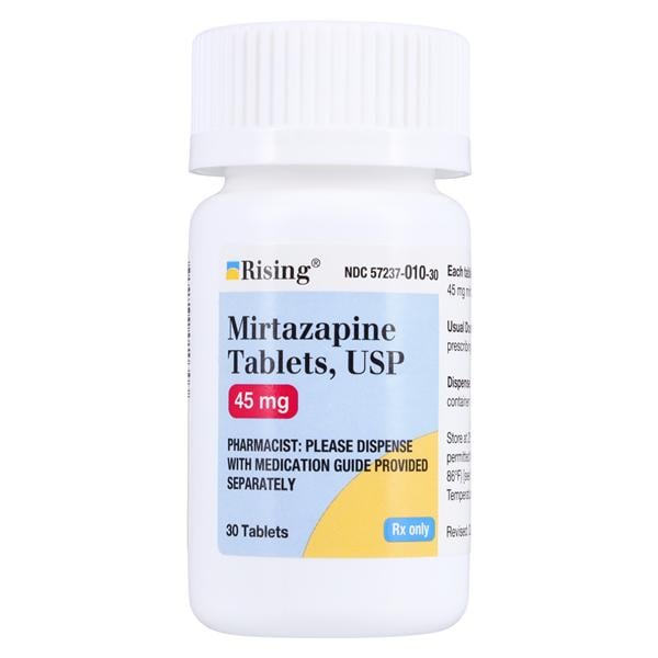 Mirtazapine Tablets 45mg Bottle 30/Bottle Each