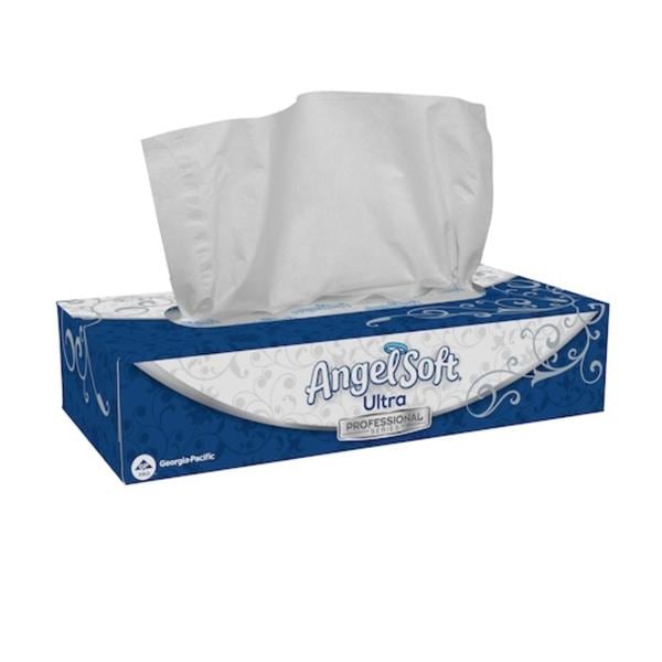 Angel Soft Ultra Facial Tissue White 2 Ply 126/Bx, 30 BX/CA