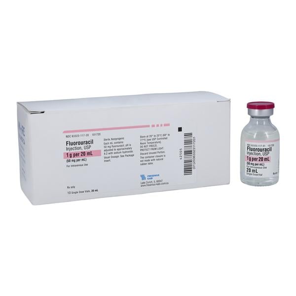 Fluorouracil 50mg/mL 10/Package