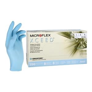 XCEED Nitrile Exam Gloves Large Blue Non-Sterile 250/Bx