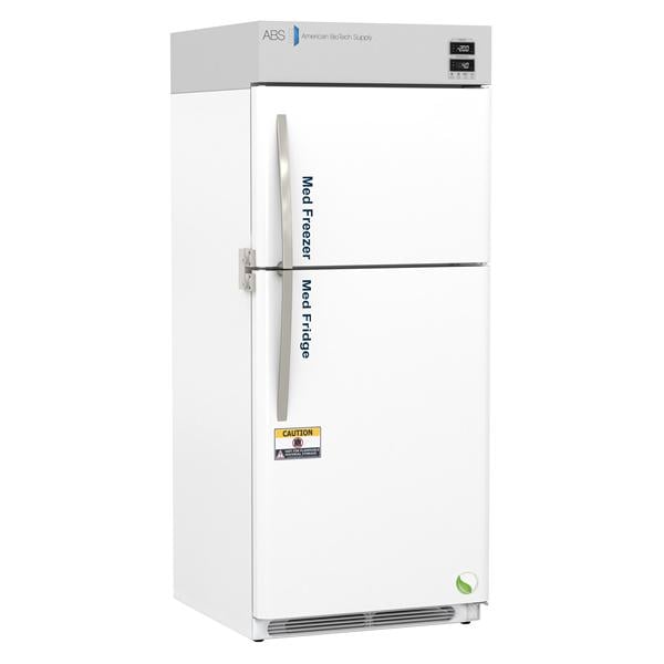 Pharmaceutical Refrigerator/Freezer New 16 Cu Ft 2 Solid Doors Ea