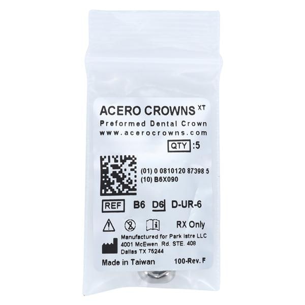 ACERO Crowns Size 6 1st Primary Upper Right Molar 5/Pk 5/Pk