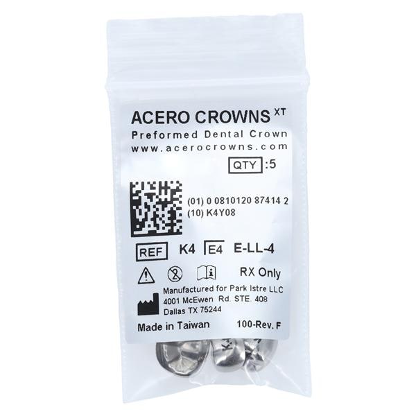 ACERO Crowns 4 2nd Primary Lower Left Molar 5/Pk 5/Pk