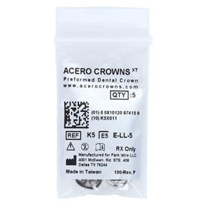 ACERO Crowns 5 2nd Primary Lower Left Molar 5/Pk 5/Pk