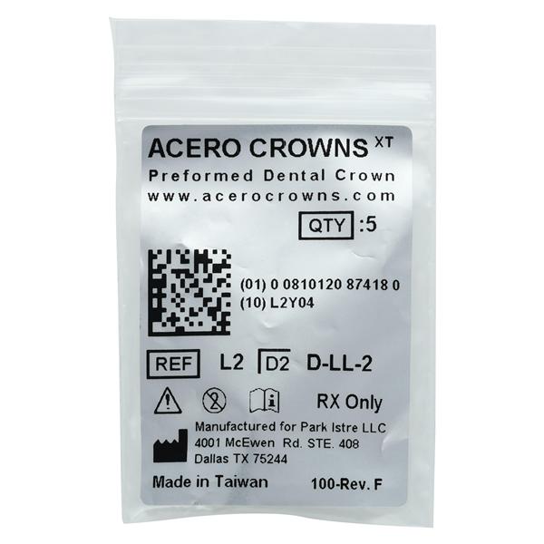 ACERO Crowns 2 1st Primary Lower Left Molar 5/Pk 5/Pk