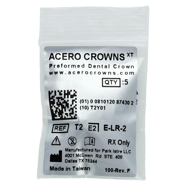 ACERO Crowns 2 2nd Primary Lower Right Molar 5/Pk 5/Pk