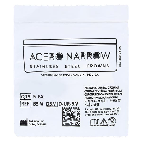 ACERO Crowns Size 5 1st Primary Upper Right Molar 5/Pk 5/Pk