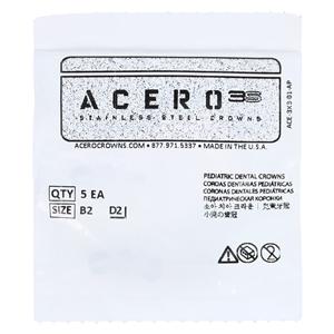 ACERO Crowns 2 1st Primary Upper Right Molar 5/Pk 5/Pk