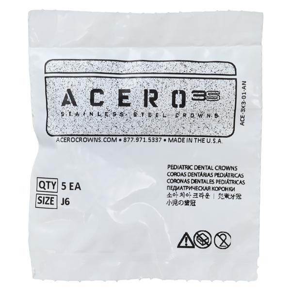 ACERO Crowns 6 2nd Primary Upper Left Molar 5/Pk 5/Pk