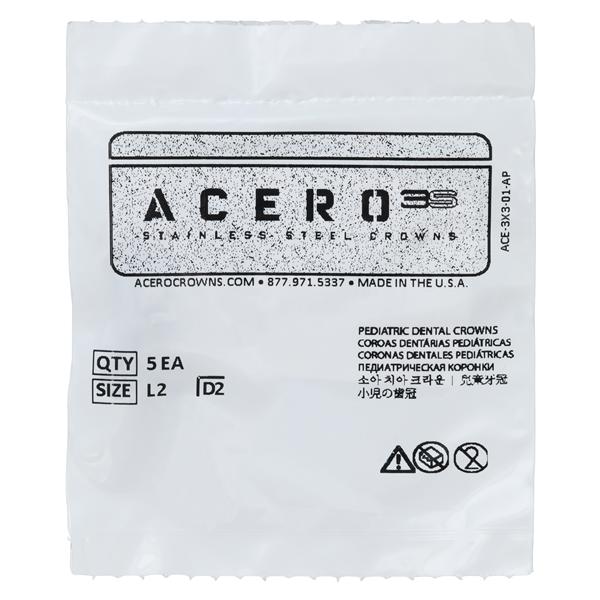 ACERO Crowns 2 1st Primary Lower Left Molar 5/Pk 5/Pk