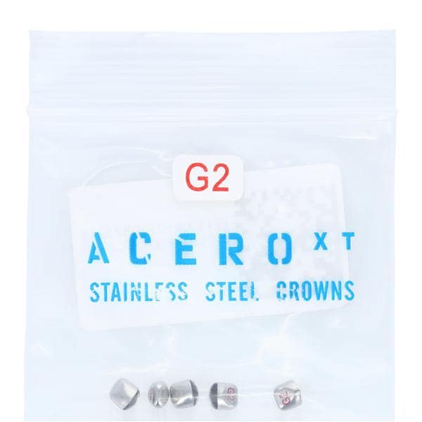 ACERO Crowns Size 2 Primary Upper Left Lateral 5/Pk 5/Pk
