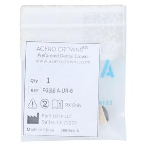 ACERO Crowns Size 6 Primary Upper Left Central 1/Bag Ea