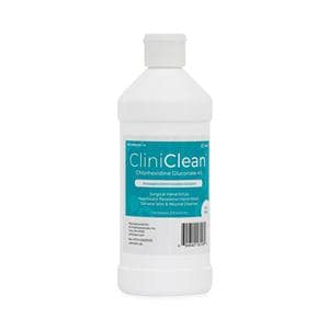 CliniClean Antiseptic Solution Antiseptic 16oz Flip Top Bottle Fragrance Free Ea, 12 EA/CA