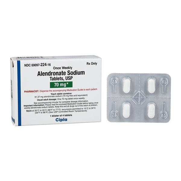 Alendronate Sodium Tablets 70mg Pack 4/Package Each