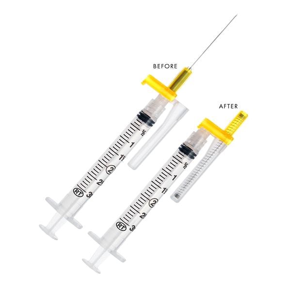 EasyPoint Retractable Needle/Syringe 20gx1-1/2" 3mL Safety Low Dead Space 400/Ca