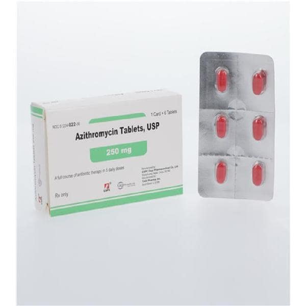 Azithromycin Tablets 250mg Blister Pack Each