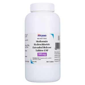 Metformin HCl Extended-Release Tablets 500mg Bottle 500/Bottle Each