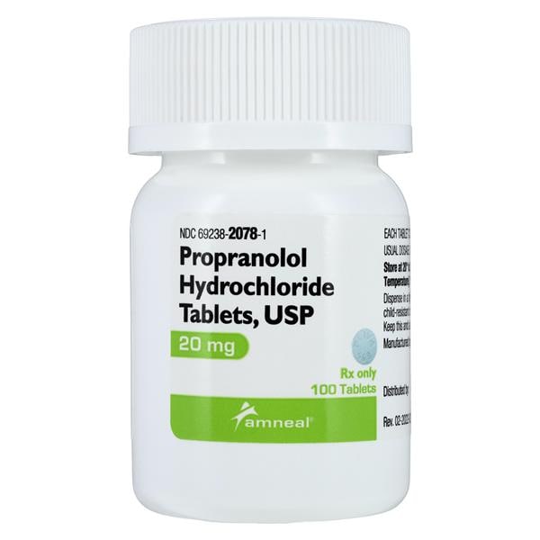 Propranolol HCl 20mg Each