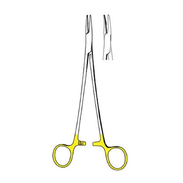 TC Julian Needle Holder 8.25" Serrated Tungsten Carbide/Stainless Steel Ea