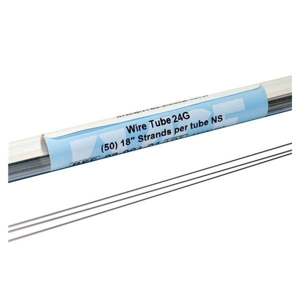 Tube Archwire Stainless Steel 0.016 in Round 18 in 26 Gauge Ea