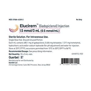 Elucirem Injection 0.5mmol/mL SDV 3mL 10/Package