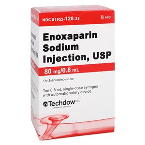 Enoxaparin Sodium Injection 80mg/0.8mL Prefilled Syringe 10/Package