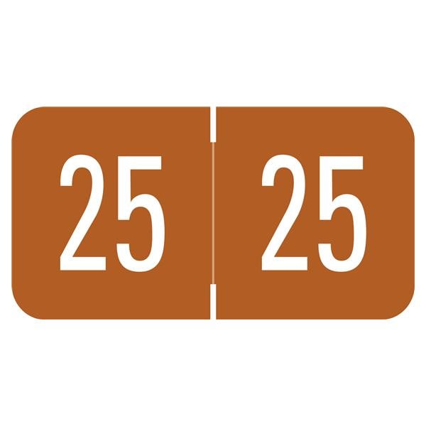 GBS/VRE 2025 End Tab Label Brown 500/Rl