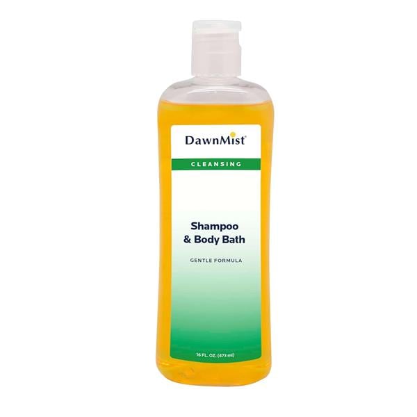 DawnMist Cleansing Shampoo & Body Wash 16oz Fresh Apricot Scent Bottle 12/Ca