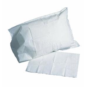 Pillowcase 21 in x 30 in Tissue / Poly White Disposable 100/Ca