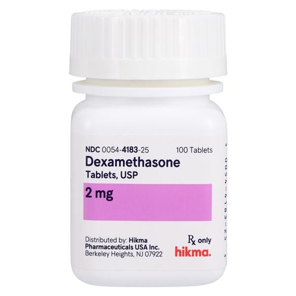 Dexamethasone Tablets 2mg Bottle 100/Bottle Each