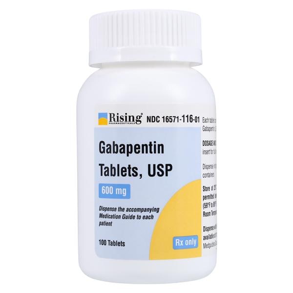 Gabapentin Tablets 600mg Bottle 100/Bottle Each