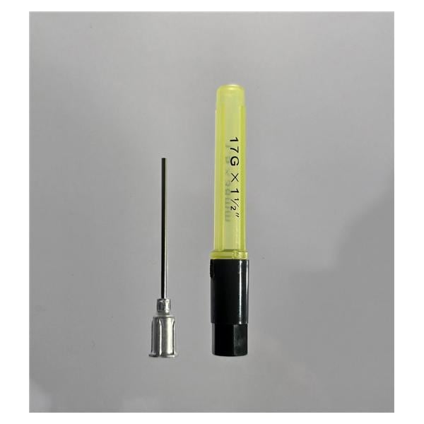 Blunt Needle 17gx1-1/2" Pale Green Luer Lock Cap & Sheath 25/Bx, 4 BX/CA