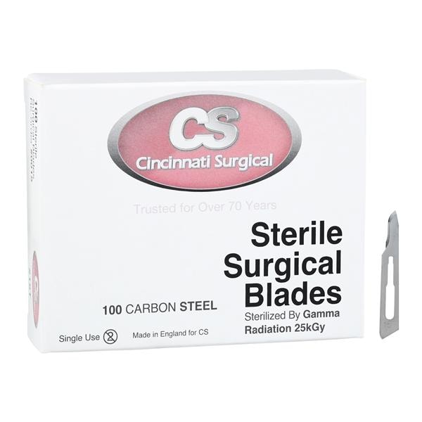 Carbon Steel Sterile Surgical Blade #15T Disposable 100/Bx