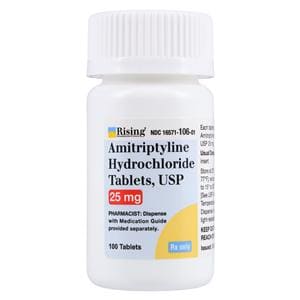 Amitriptyline Tablets 25mg Bottle 100/Bottle Each