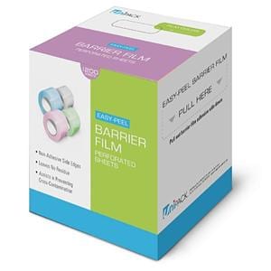 Unipack Barrier Film 4 in x 6 in Blue 1200/Bx