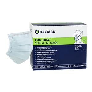 Fog Free Face Mask ASTM Level 2 Blue 50/Bx