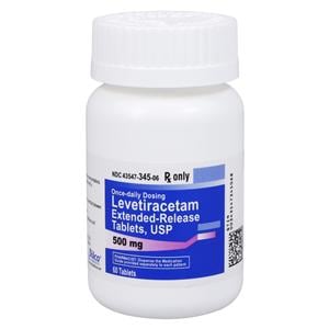 Levetiracetam ER Extended-Release Tablets 500mg Bottle 60/Bottle Each