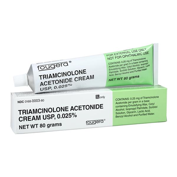 Triamcinolone Acetonide Topical Cream 0.025% Tube 80gm Each