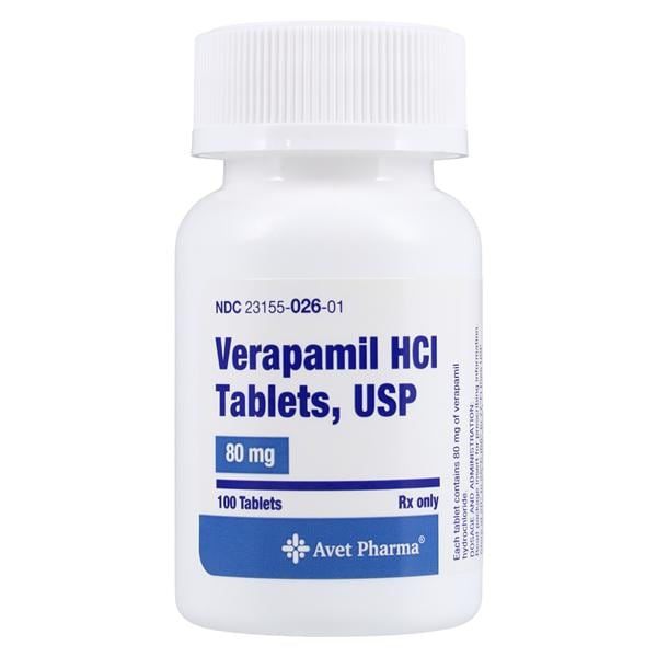 Verapamil HCl 80mg Each
