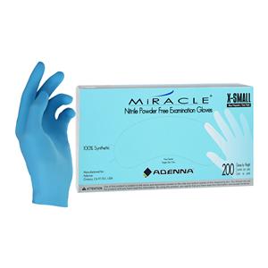 Miracle Nitrile Exam Gloves X-Small Non-Sterile, 10 BX/CA