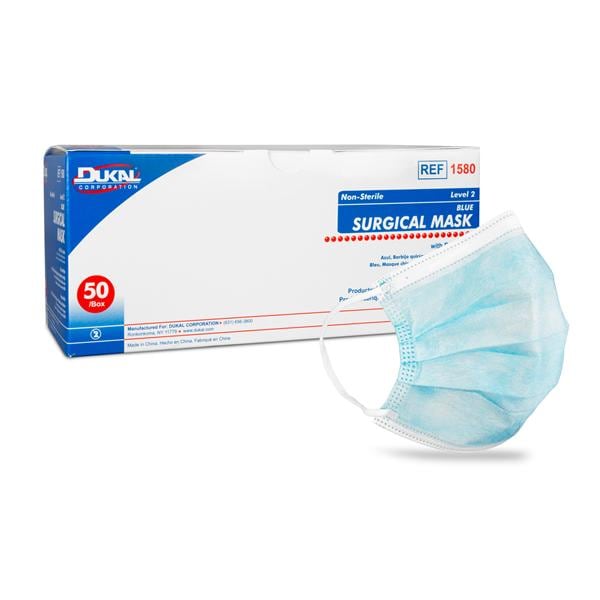 Surgical Mask ASTM Level 2 Blue 600/Ca