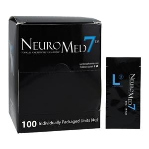 Neuromed7 Anesthetic Topical Cream 4% 4mL Individual Packet 100/Bx