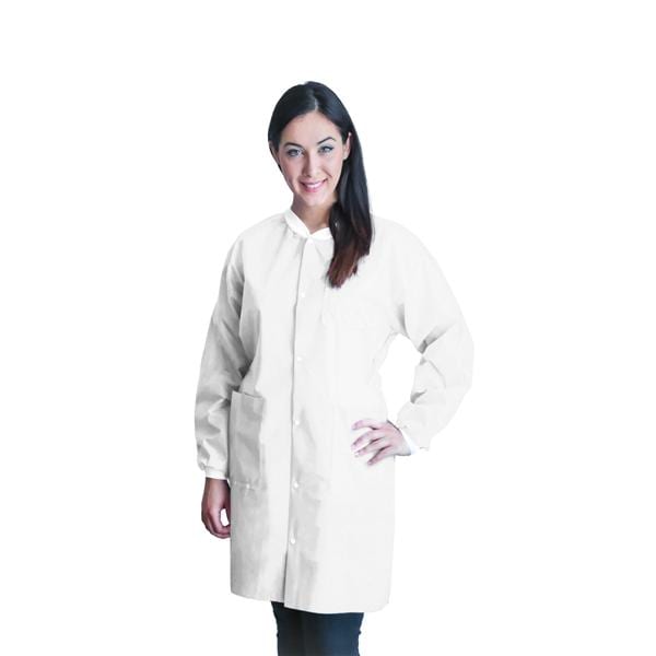 FitMe PPE Lab Coat Medium White 50/Ca