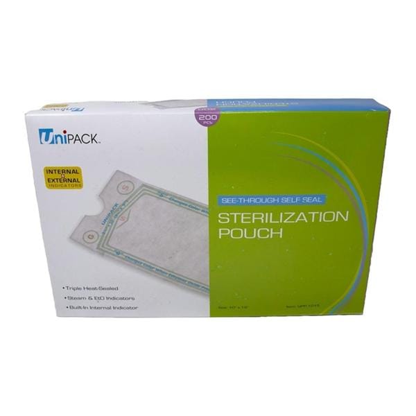 Unipack Pouch Sterilization Heat Seal 10 in x 15 in 1600/Ca