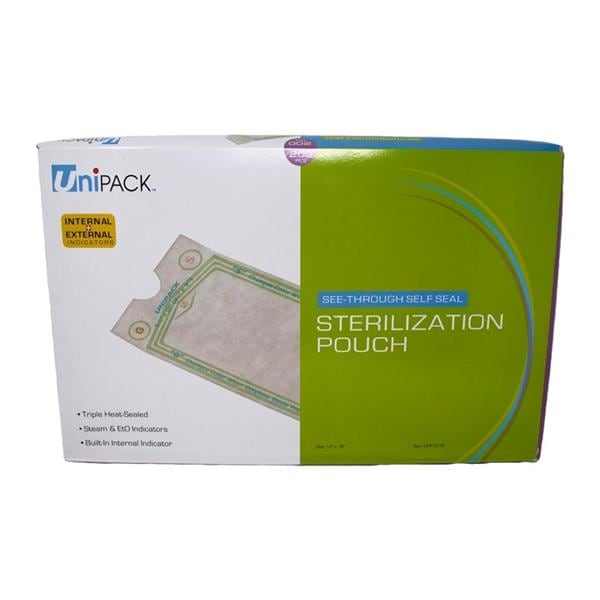 Unipack Pouch Sterilization Heat Seal 12 in x 18 in 1000/Ca