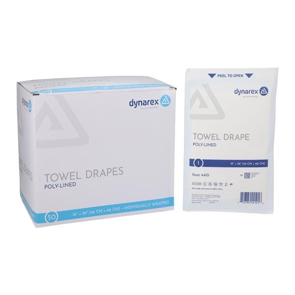 18x26" Sterile Surgical Towel Drape Non-Fenestrated, 6 BX/CA