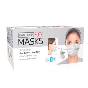 Unipack Face Mask ASTM Level 1 White 20 Bx/Ca