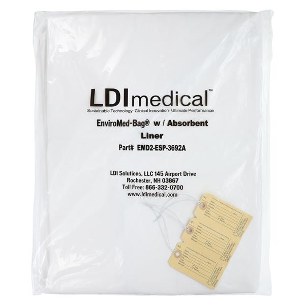 EnviroSorb-Bag Post Mortem Bag 8 MIL 92x36" White Crvd Zppr Polyolefin Blnd 6/Ca