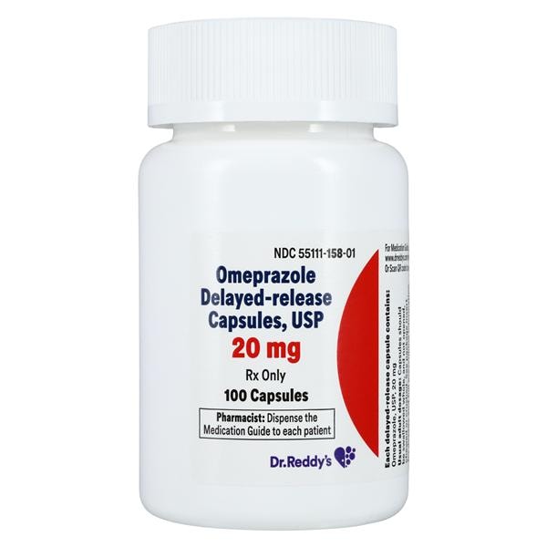 Omeprazole DR Delayed-Release Capsules 20mg Bottle Each